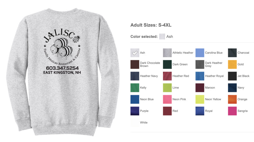 Jalisco Adult Crewneck Sweatshirt