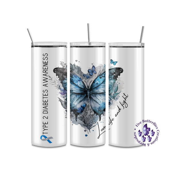 Type 2 Diabetes Awareness_Butterfly