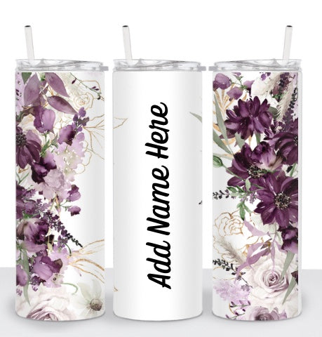 Purple Floral w/Name