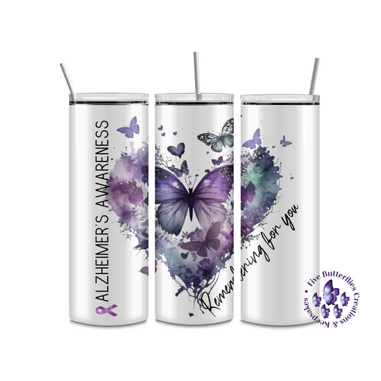 Alzheimer's Awareness_Heart Butterfly