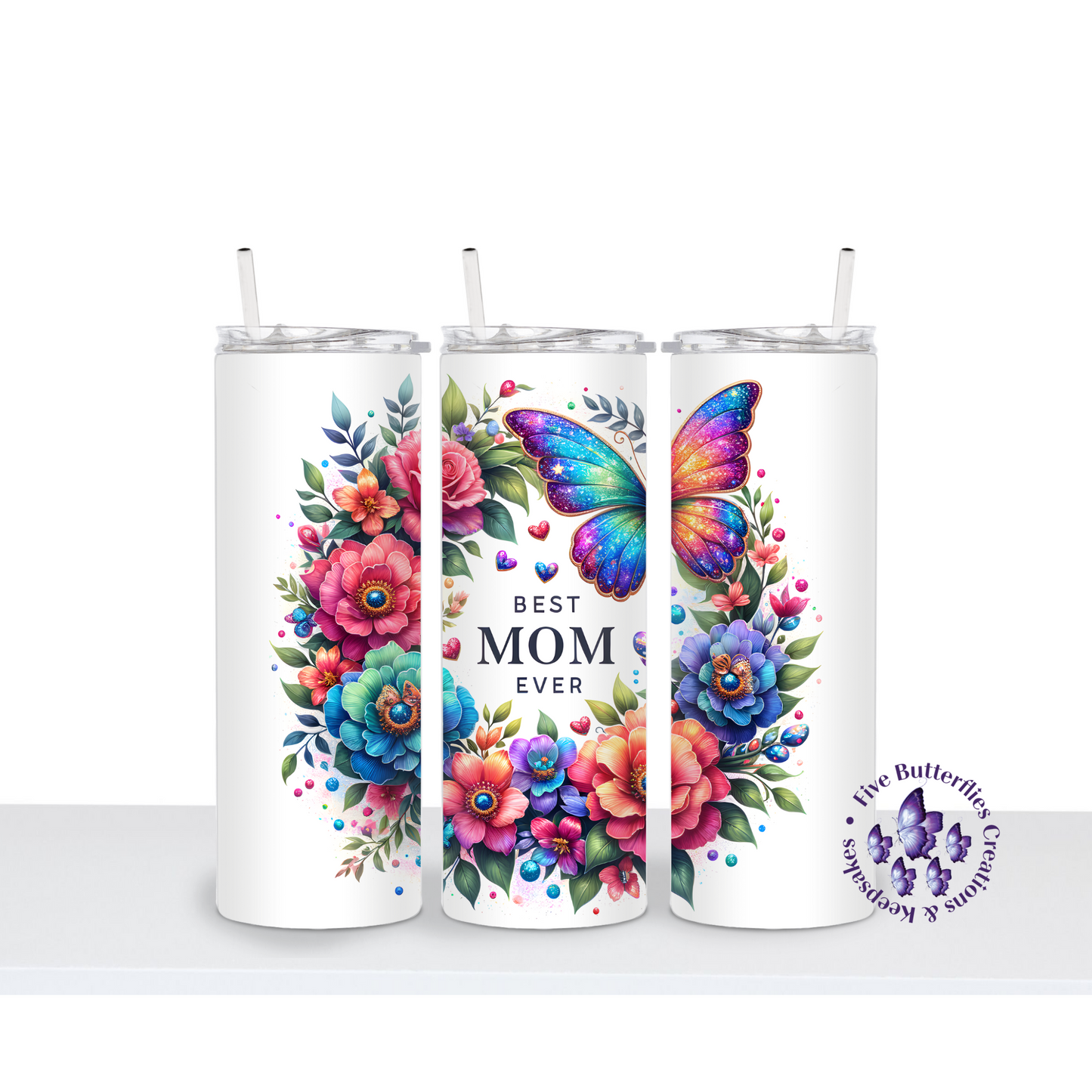 Best Mom Ever_Floral Butterfly 3