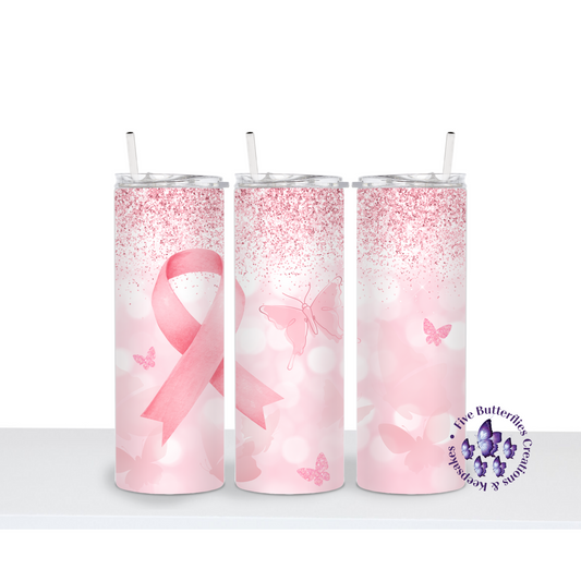 Breast Cancer Ribbon & Butterfly