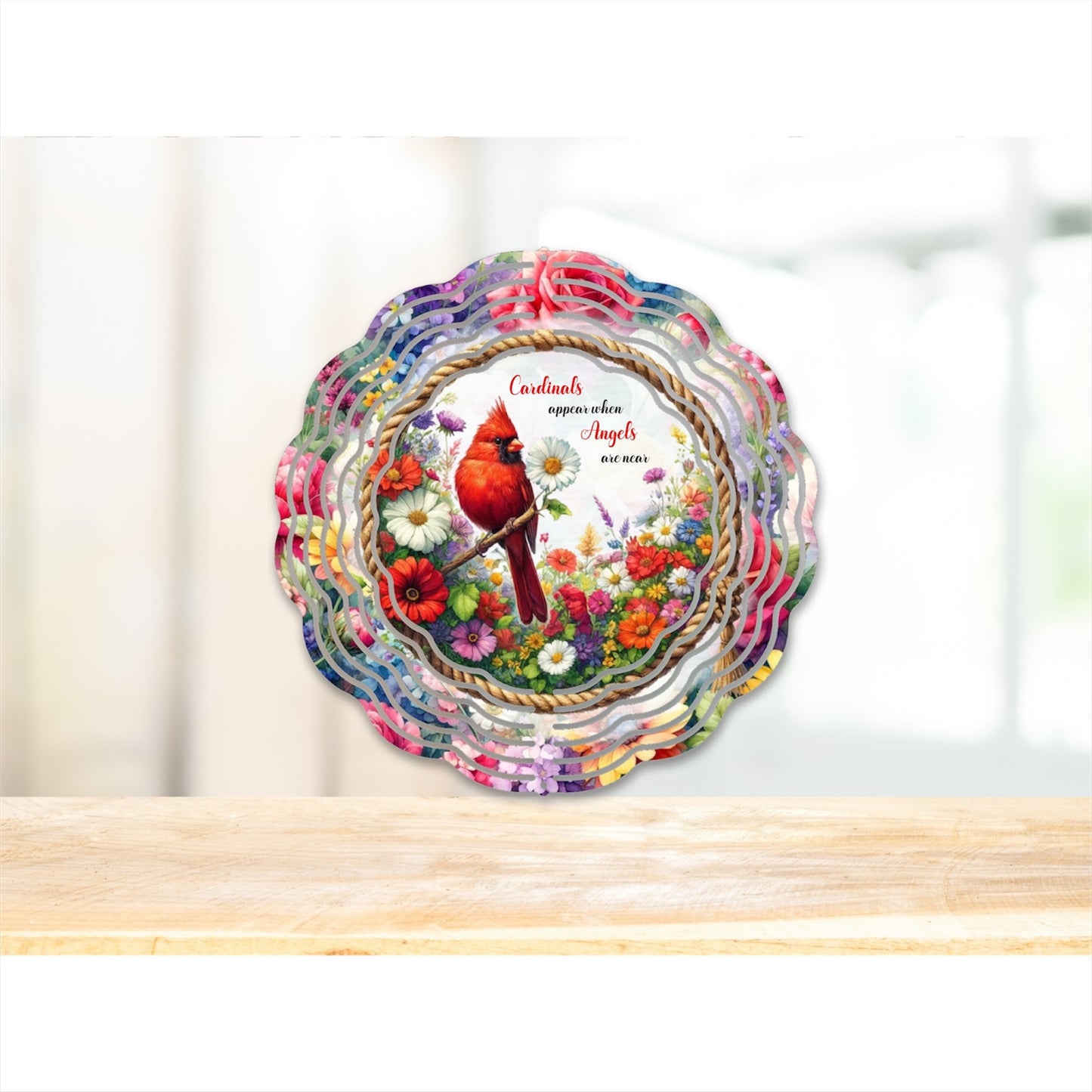 Cardinals Appear Wind Spinner