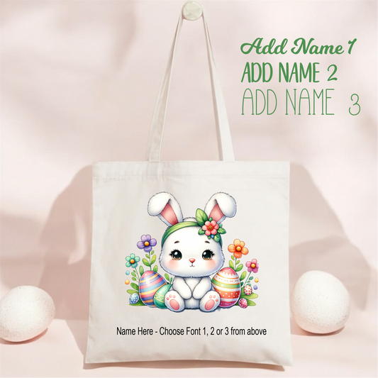 Easter Tote_Bunny Green Bow BUNNY_5