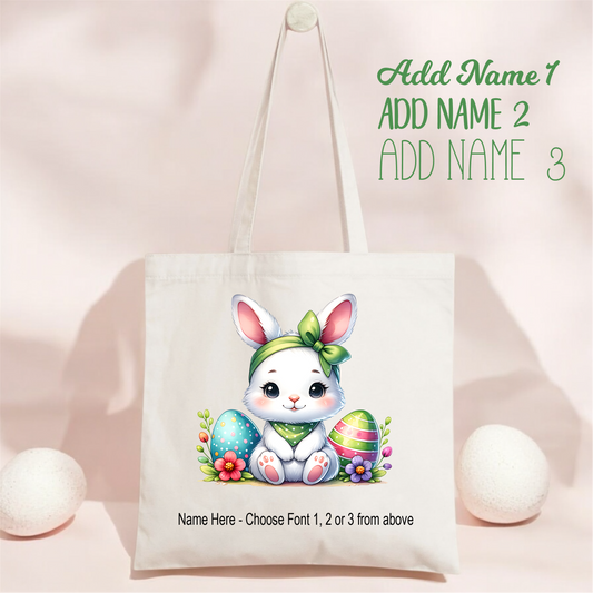 Easter Tote_Bunny Green Bow 2 BUNNY_6