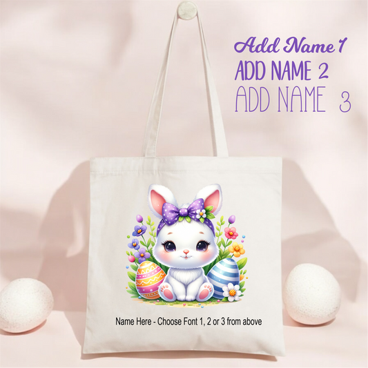 Easter Tote_Bunny Purple Bow BUNNY_3