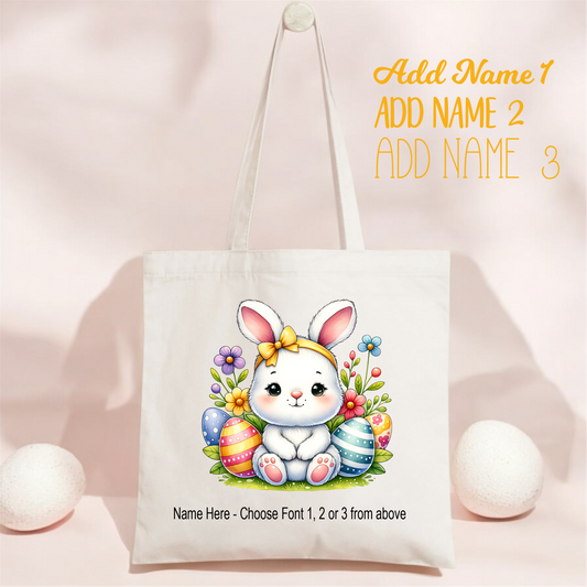 Easter Tote_Bunny Yellow Bow BUNNY_4