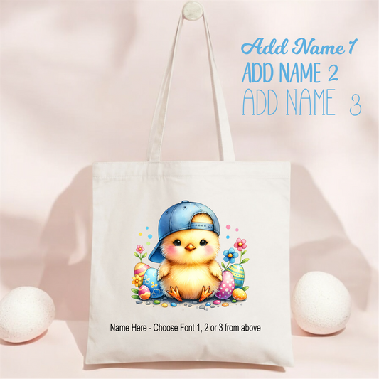 Easter Tote_Chick Blue Hat CHICK_7