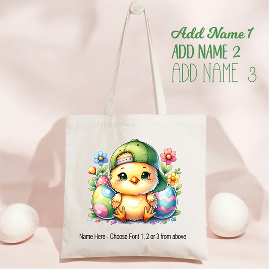 Easter Tote_Chick Green Hat CHICK_5