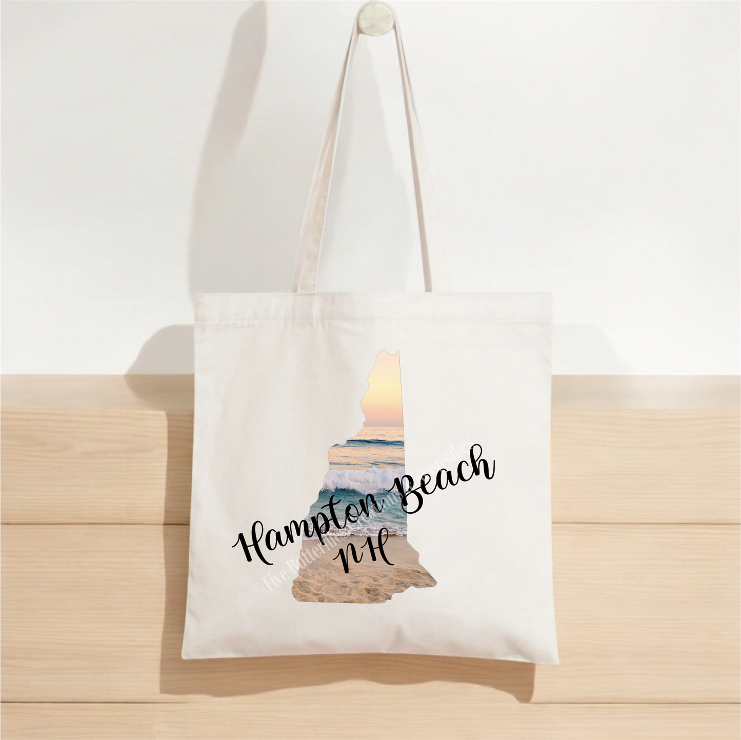 Hampton Beach Canvas Tote Bag