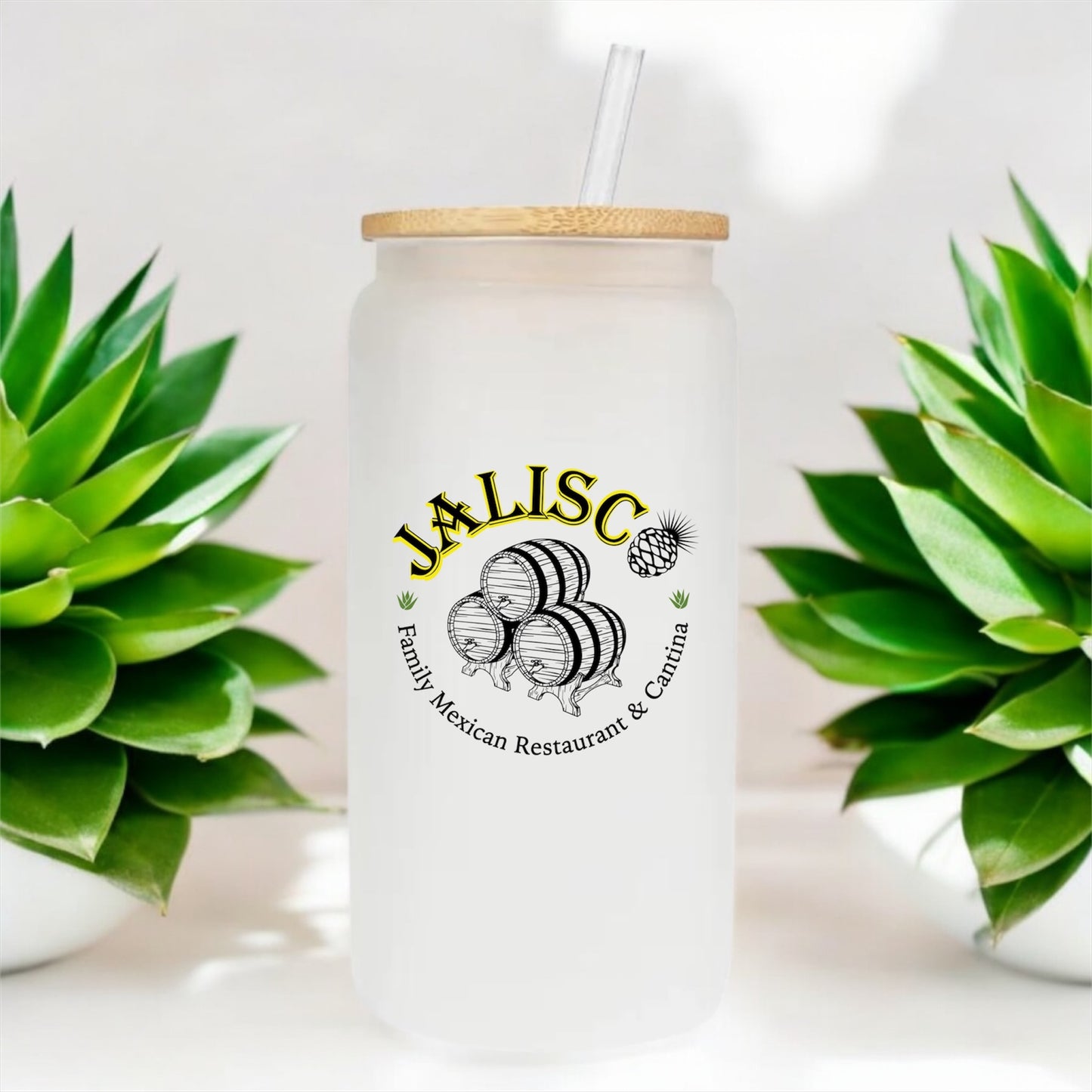 Jalisco 20 oz Frosted Glass Can