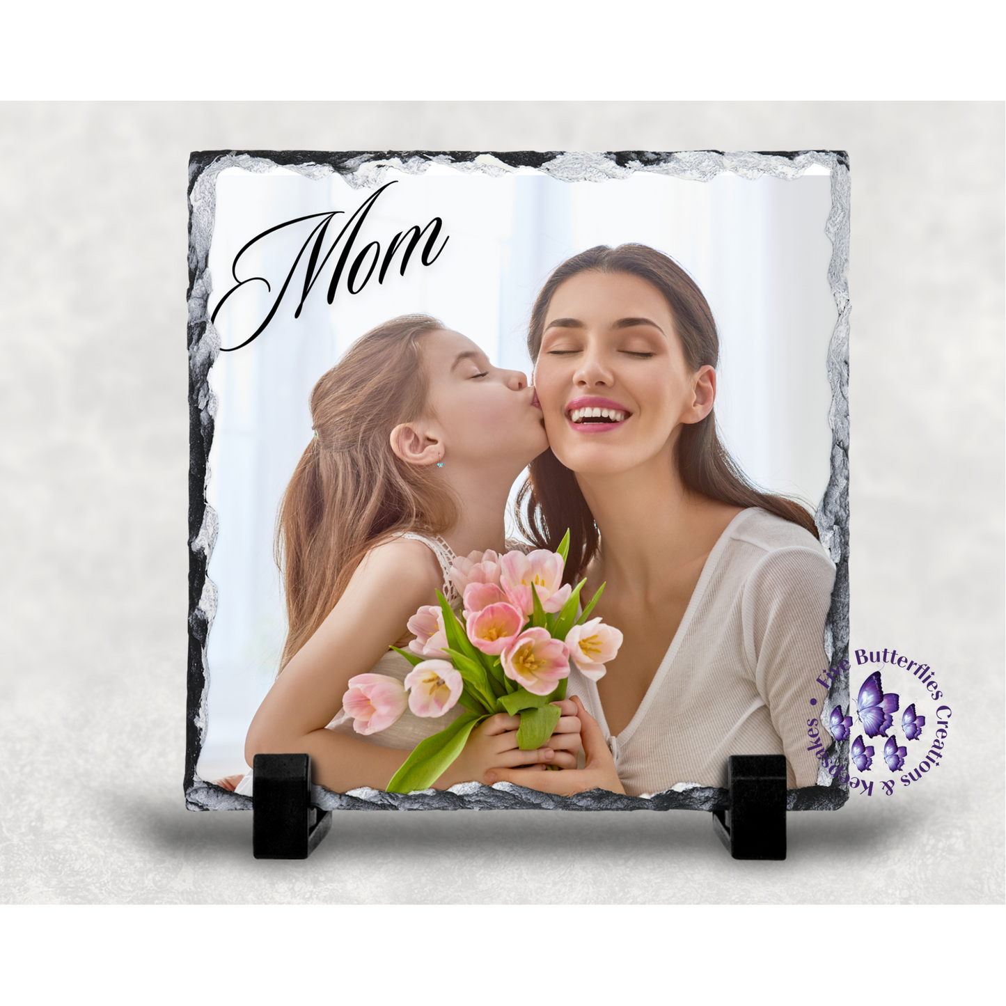 5.5” x 5.5” Square Mom Photo Slate