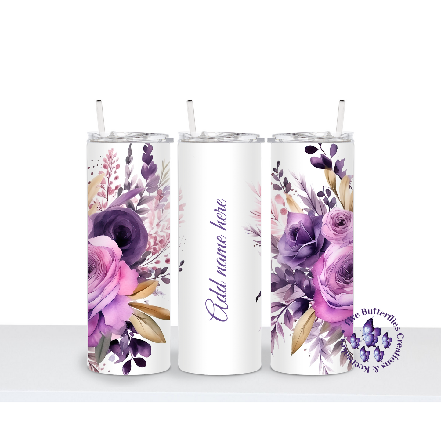 Purple Roses w/name