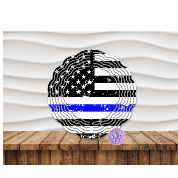 8” Blue Line Wind Spinner w/swivel hook