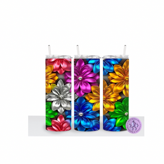 3D Chrome Daisies_Bright