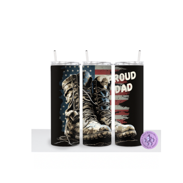 Patriotic Military Boots_Proud Dad