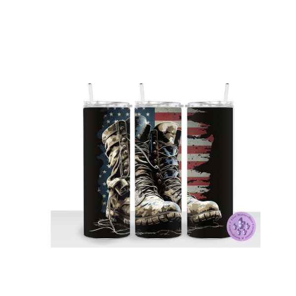 Patriotic Military Boots