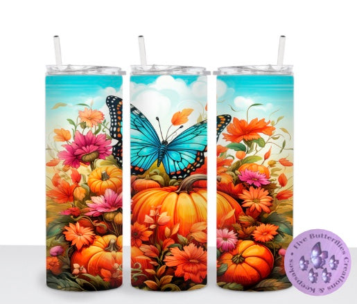 Pumpkins & Butterfly Tumbler