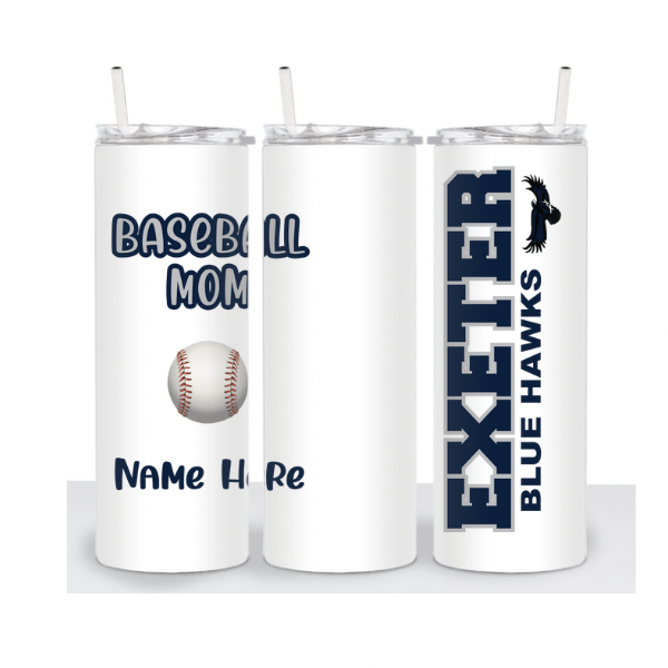 Baseball Mom or Dad School Tumbler  (EXETER)