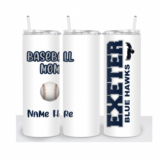 Baseball Mom or Dad School Tumbler  (EXETER)