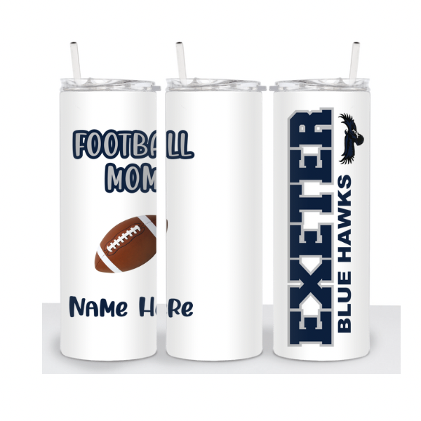 Football Mom or Dad School Tumbler  (EXETER)