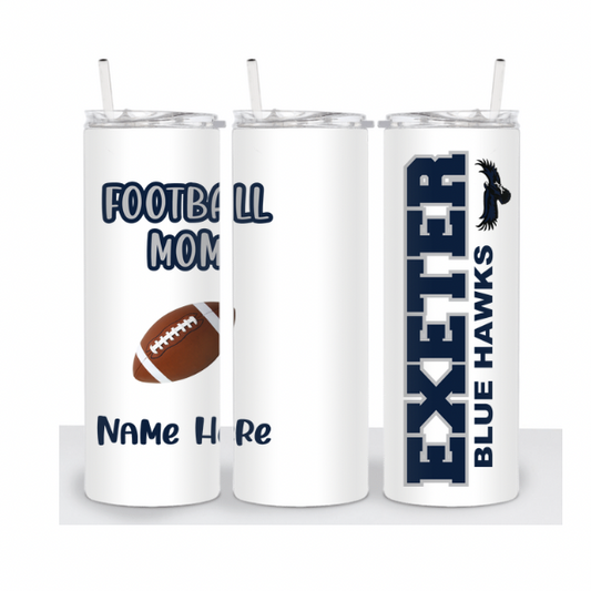 Football Mom or Dad School Tumbler  (EXETER)