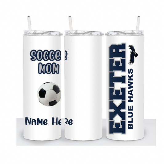 Soccer Mom or Dad School Tumbler  (EXETER)