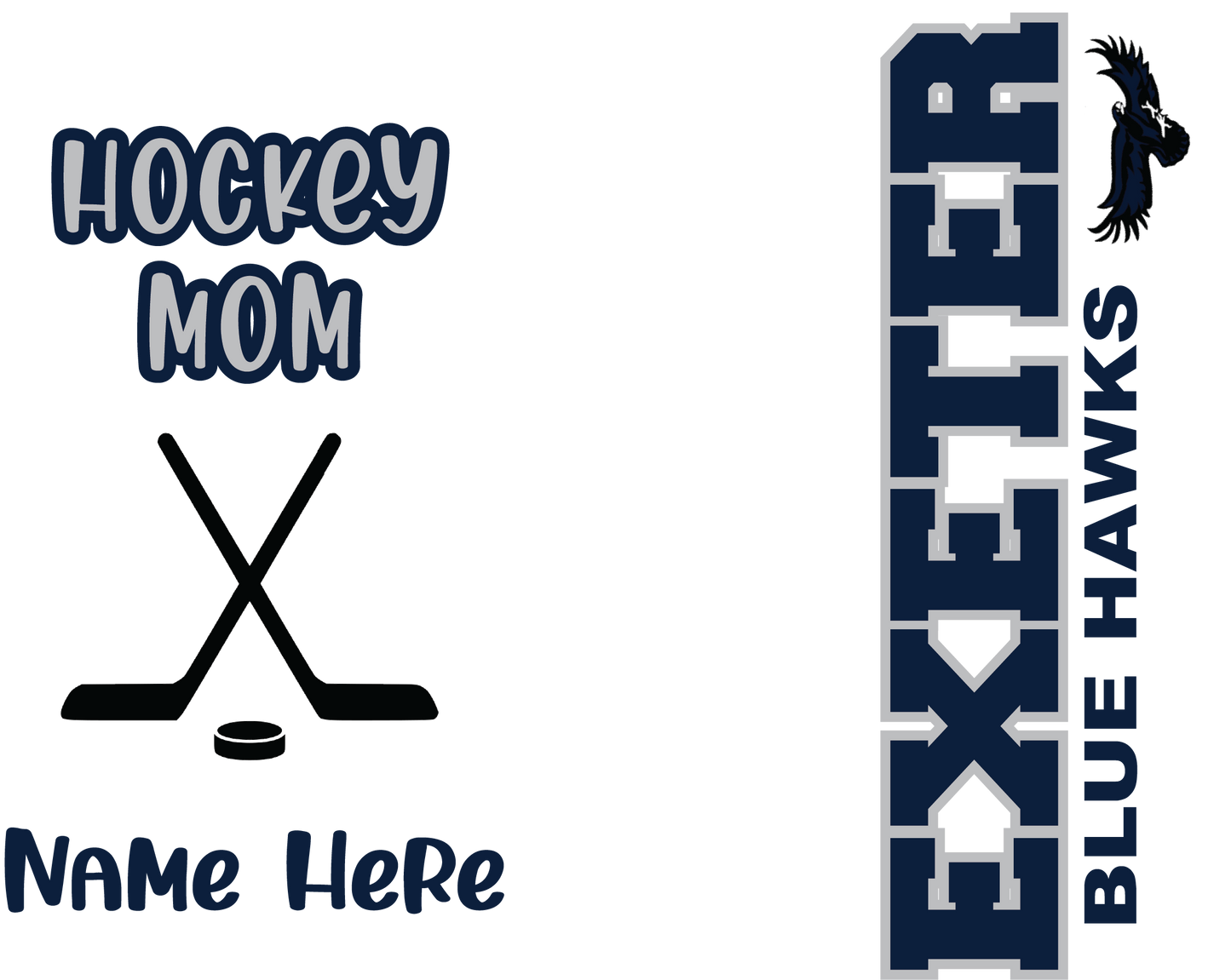 Hockey Mom or Dad School Tumbler  (EXETER)