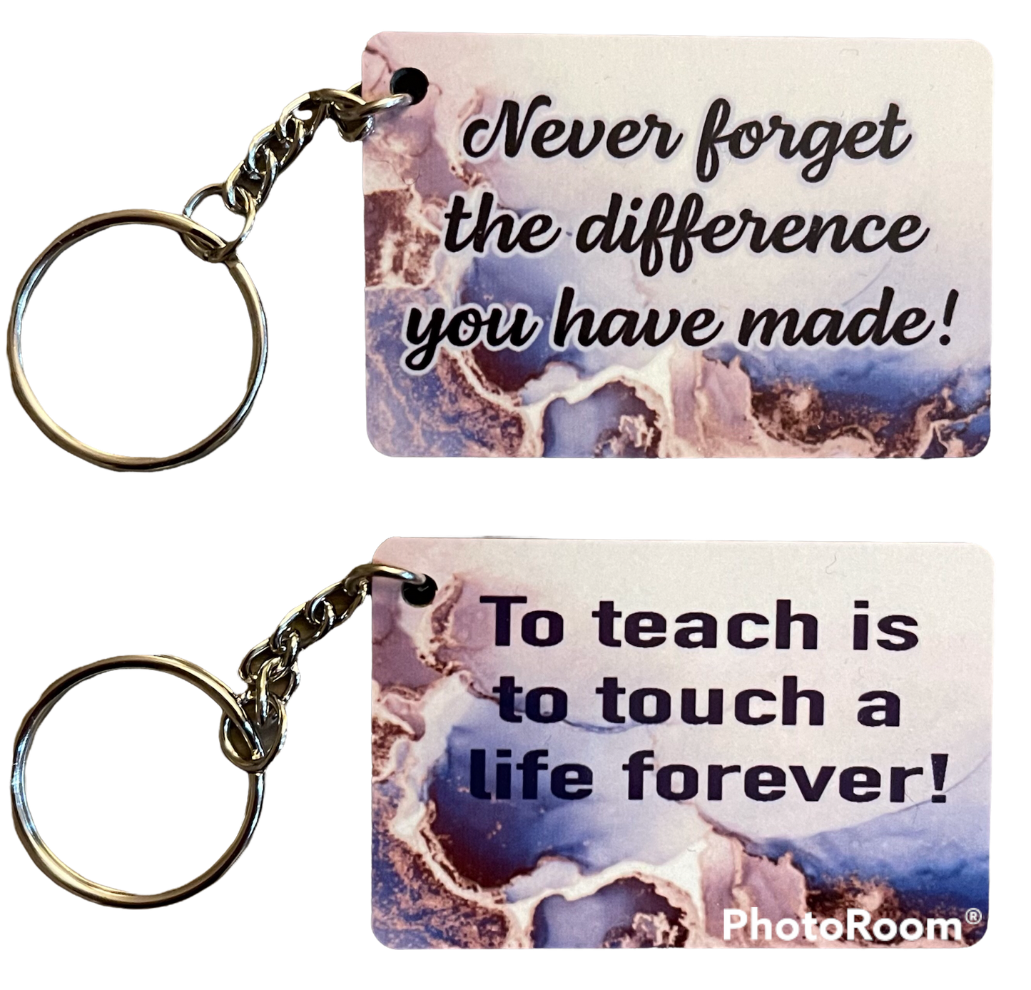 2.3” x 1.5” MDF Rectangle Sublimation Keychain_blank/custom