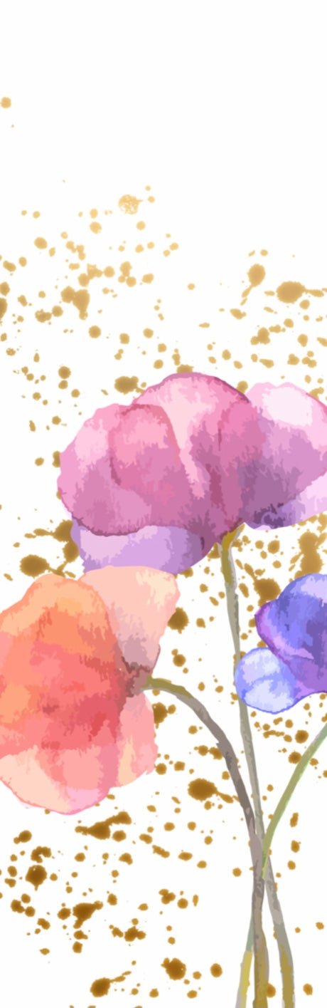 Bookmark_Floral Watercolor