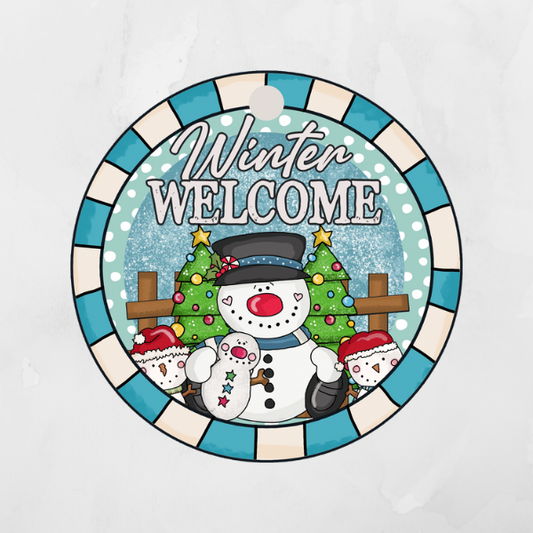 Winter Welcome Snowman