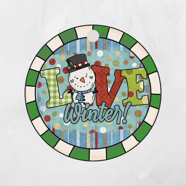 Love Winter Snowman