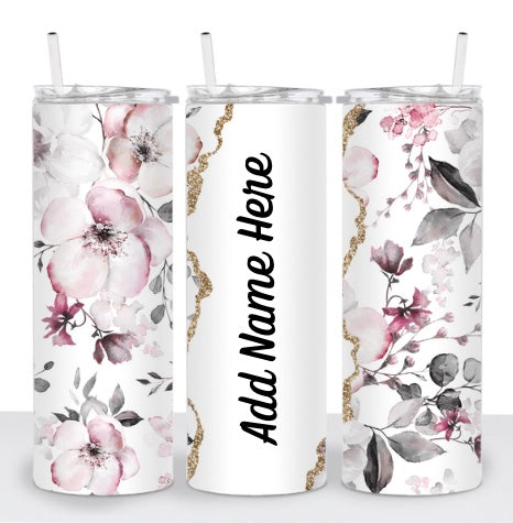 Pink Floral w/Name