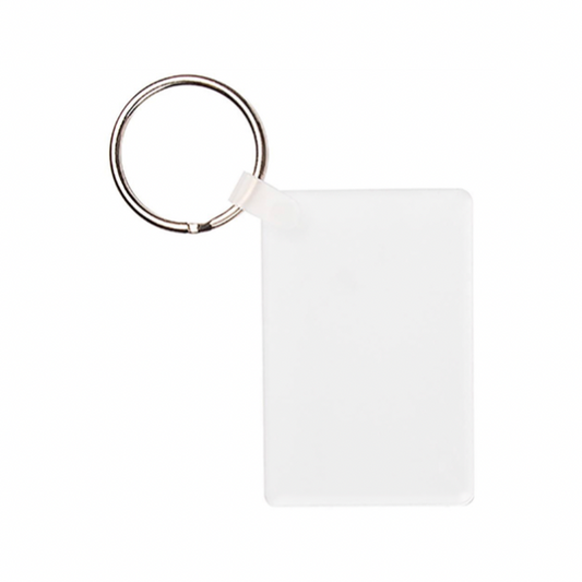 2.3” x 1.5” MDF Rectangle Sublimation Keychain_blank/custom