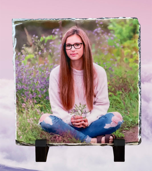 5.5” x 5.5” Square Photo Slate Blank/Custom