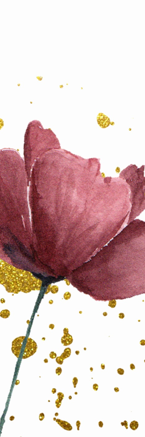 Bookmark_Mauve Watercolor