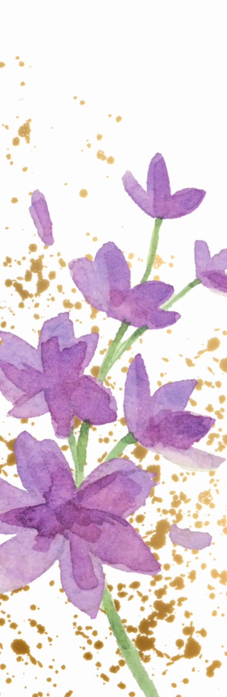 Bookmark_Purple Watercolor
