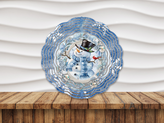 8” Snowman Wind Spinner w/Swivel Hook