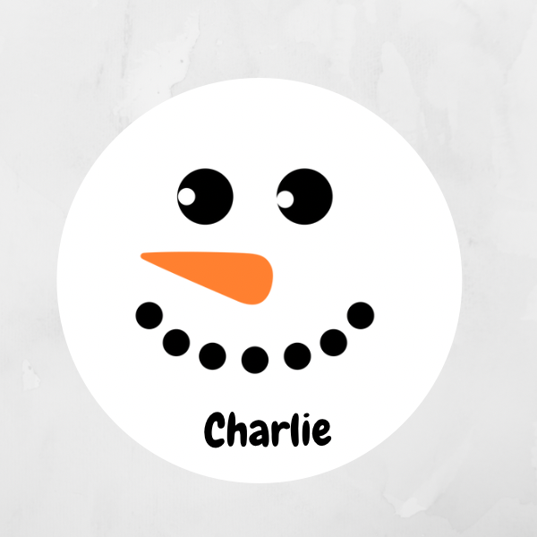 Snowman Face w/name