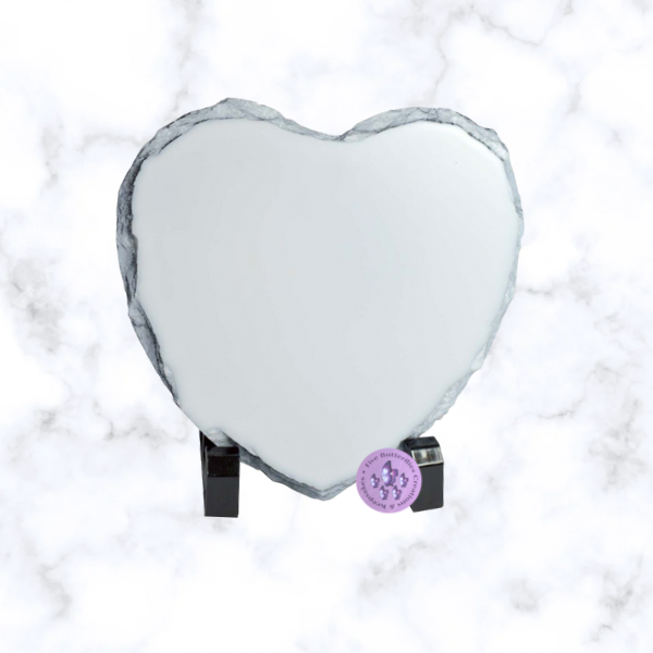 Heart Slate w/stand_Custom
