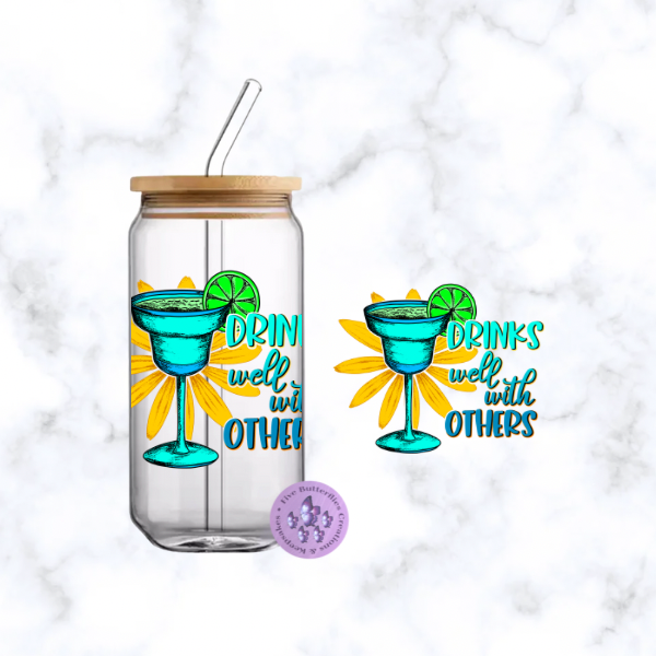 Drinks Well With Others Glass Can
