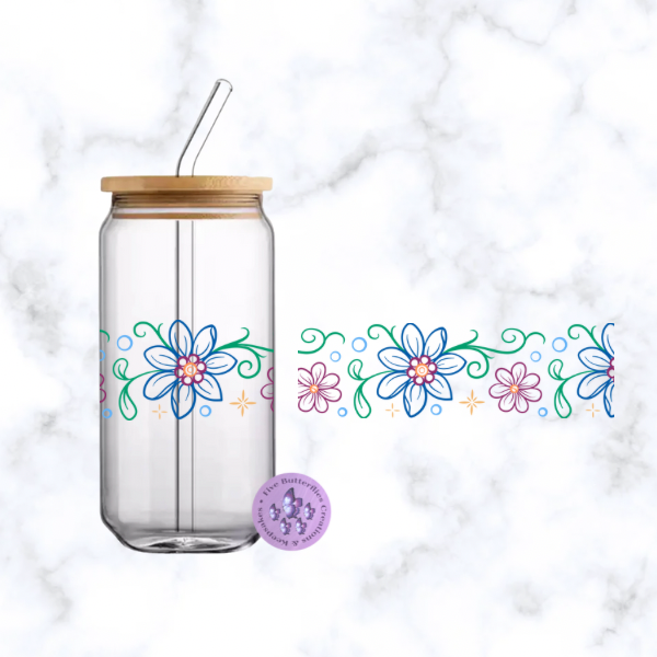 Flower Band_2 Glass Can