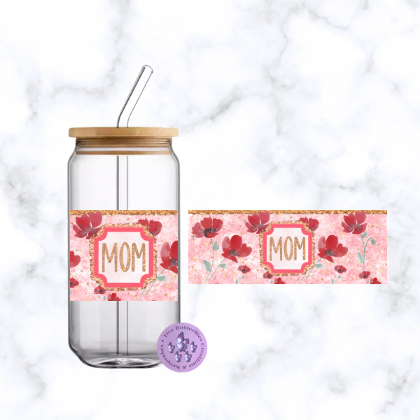 Mom_Pink Poppy Glass Can