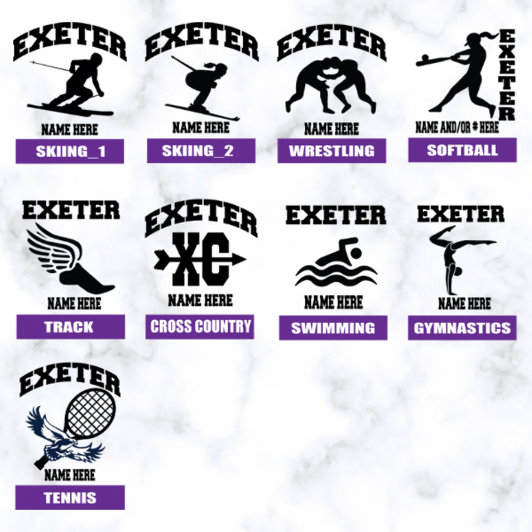 Exeter Sports Decals