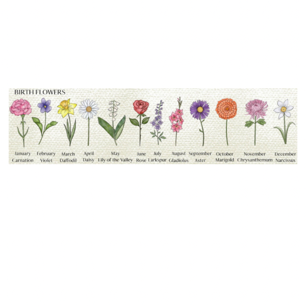 Birth Month Flower Tumbler _ Custom
