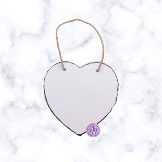 8” Heart Photo Slate - Blank/Custom